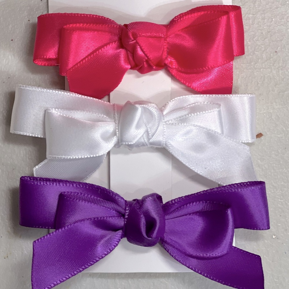 Hairbows Clips Set Hand Made NWT